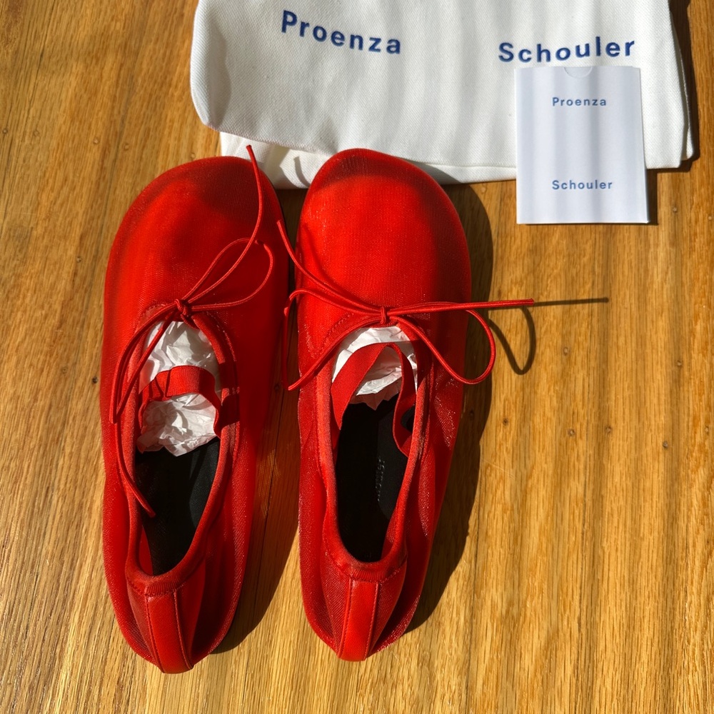 Proenza Schouler glove mary jane mesh flat